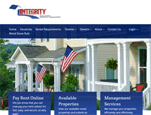 Tablet Screenshot of integrityrentals.com